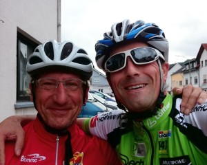 Christian und Ich. 26 Jahre gemeinsam Radfahren.