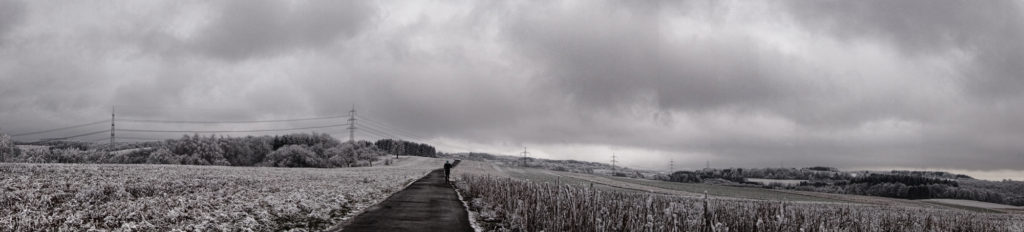 Winterlandschaft mit dem Crossrad
